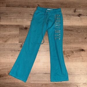 Aeropostale Teal Track Pants with Logo